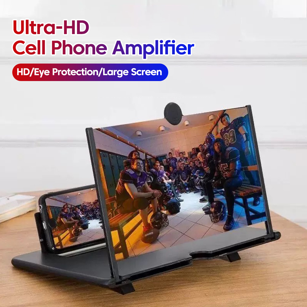 Retro Gaming And Projector - 12/10Inch Cell Phone Screen Amplifier Mobile