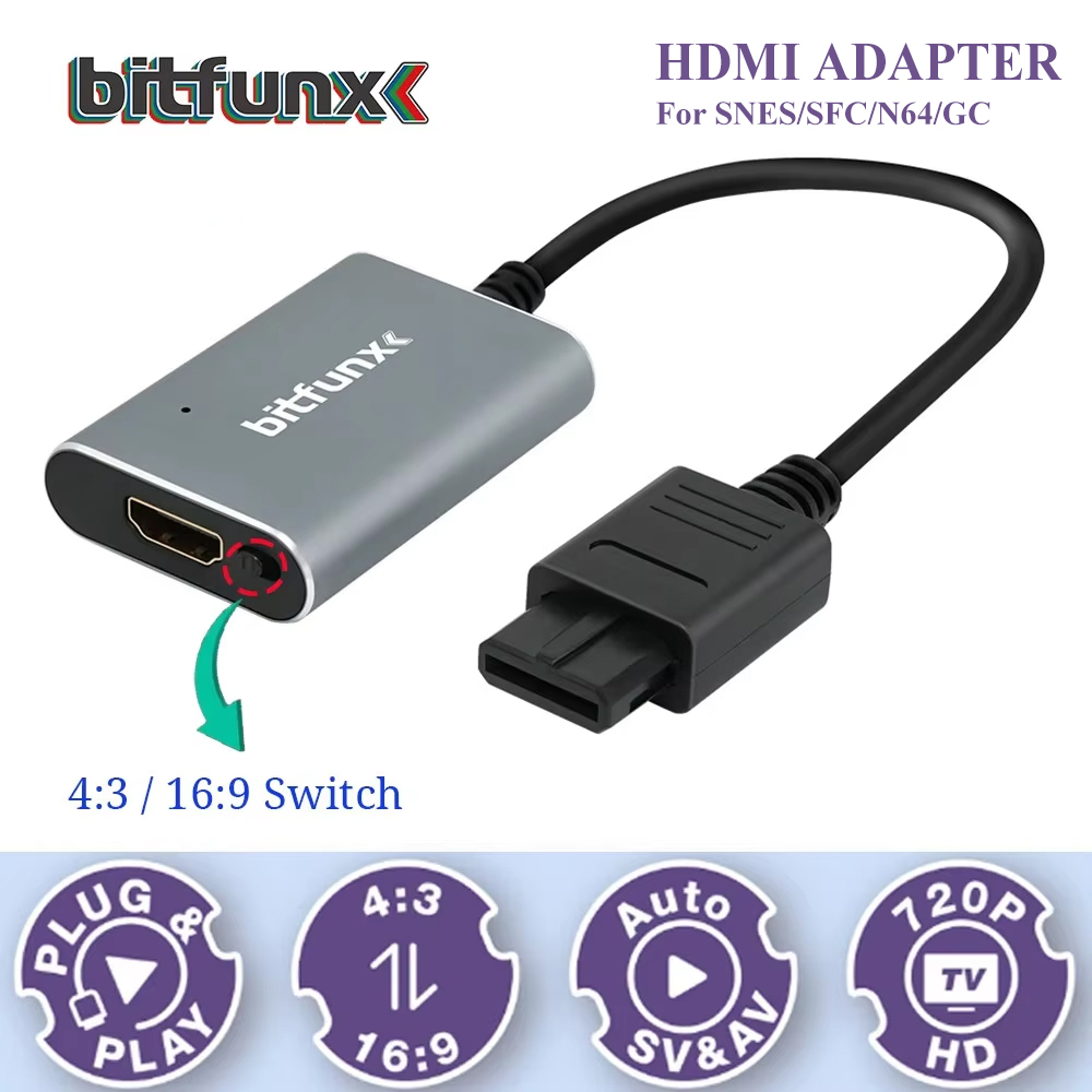 Bitfunx 720P Svideo / AV To HD - đánh giá và giá Retro Gaming Upscaler