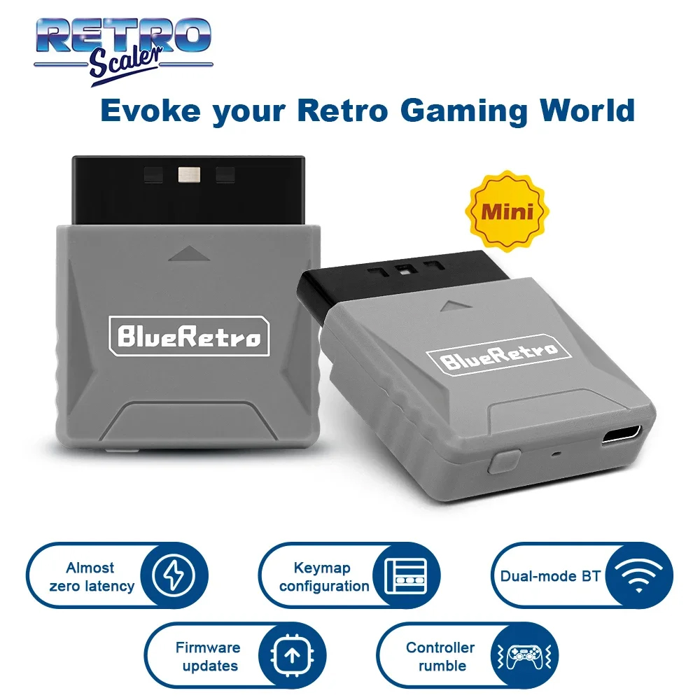 RetroScaler Mini Blueretro Rec - đánh giá và giá Retro Gaming Upscaler