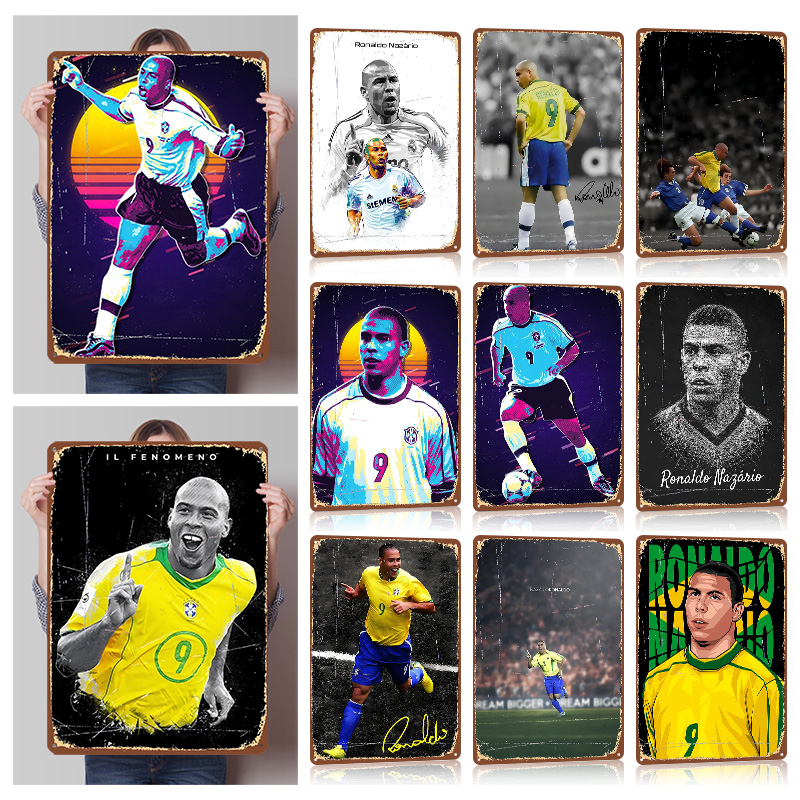 Ronaldo Nazario Football Metal - đánh giá và giá Retro Poster Gaming