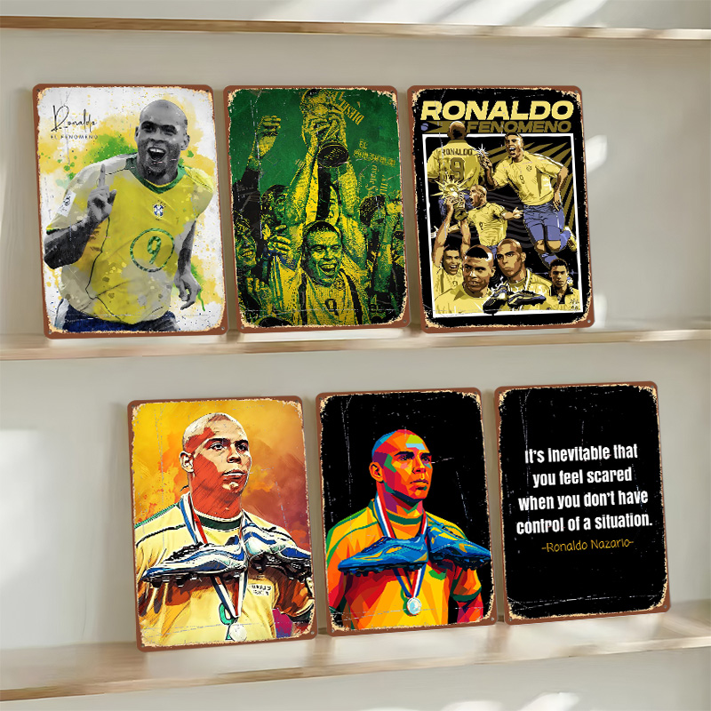 Ronaldo Nazario Football Metal - đánh giá và giá Retro Poster Gaming