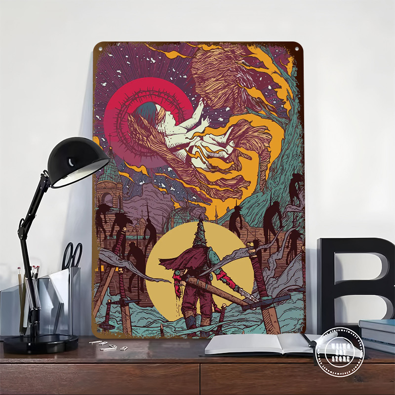Blasphemous Printed Poster Cus - đánh giá và giá Retro Poster Gaming