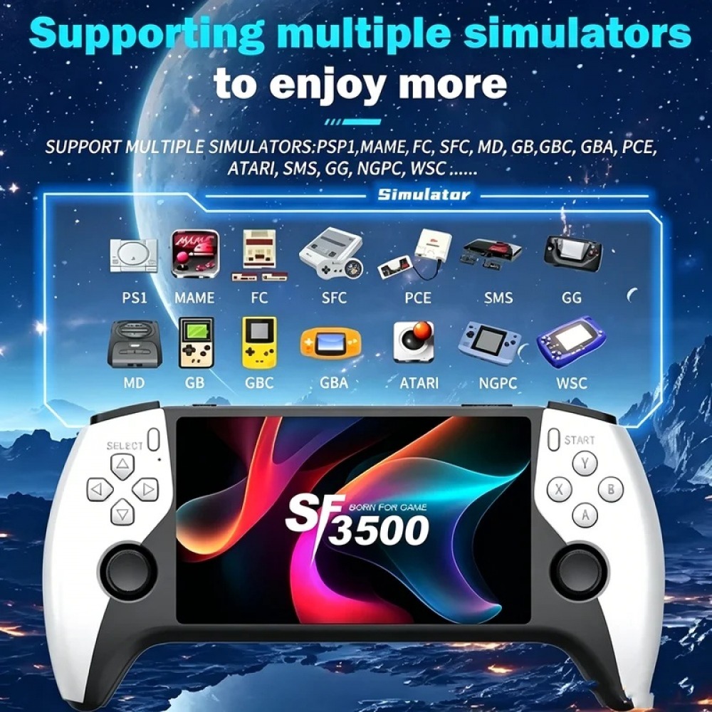 SF3500 5 inch Handheld Game Co - đánh giá và giá Retro Gaming Upscaler